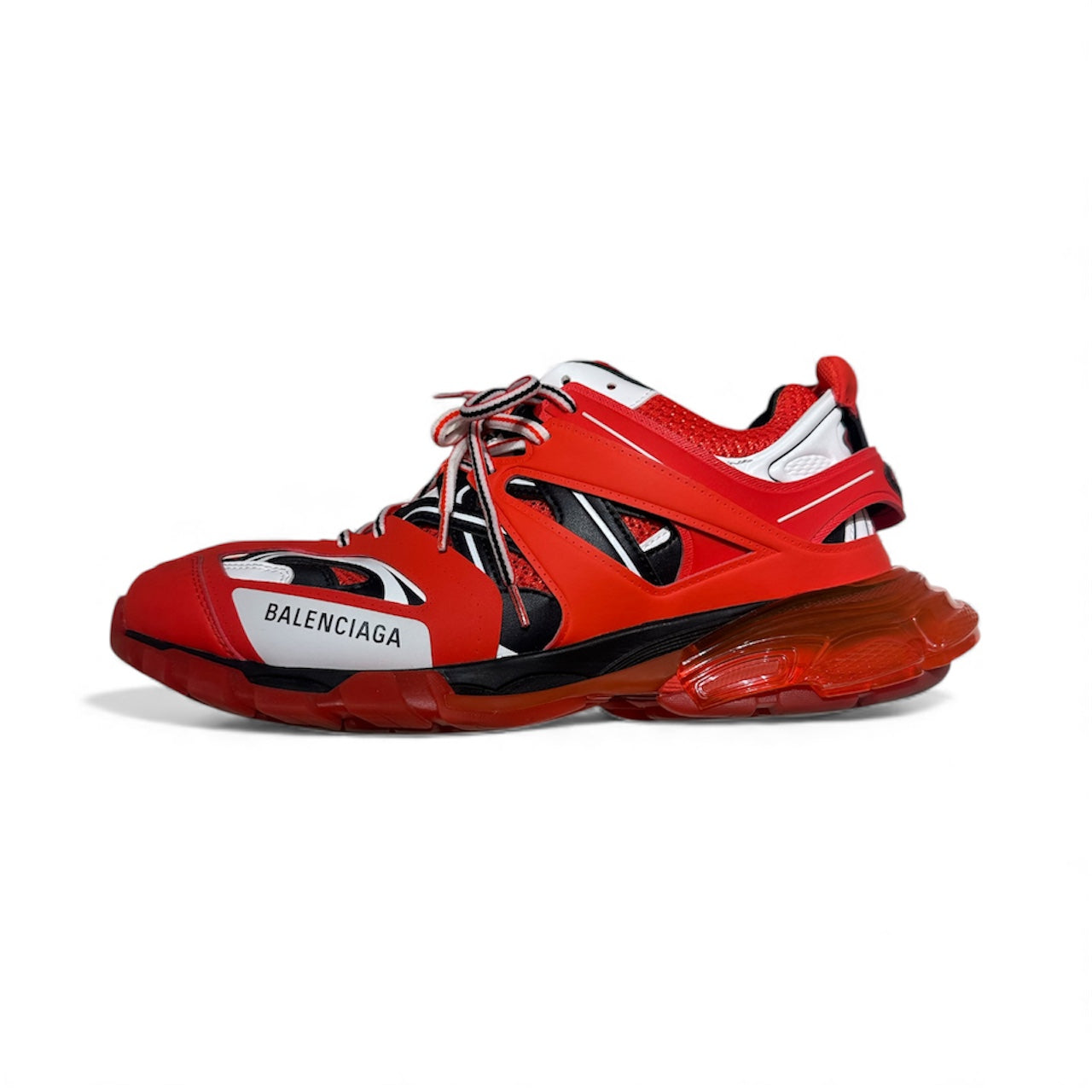 Balenciaga Track Sneaker Clear Sole Red – Sole World