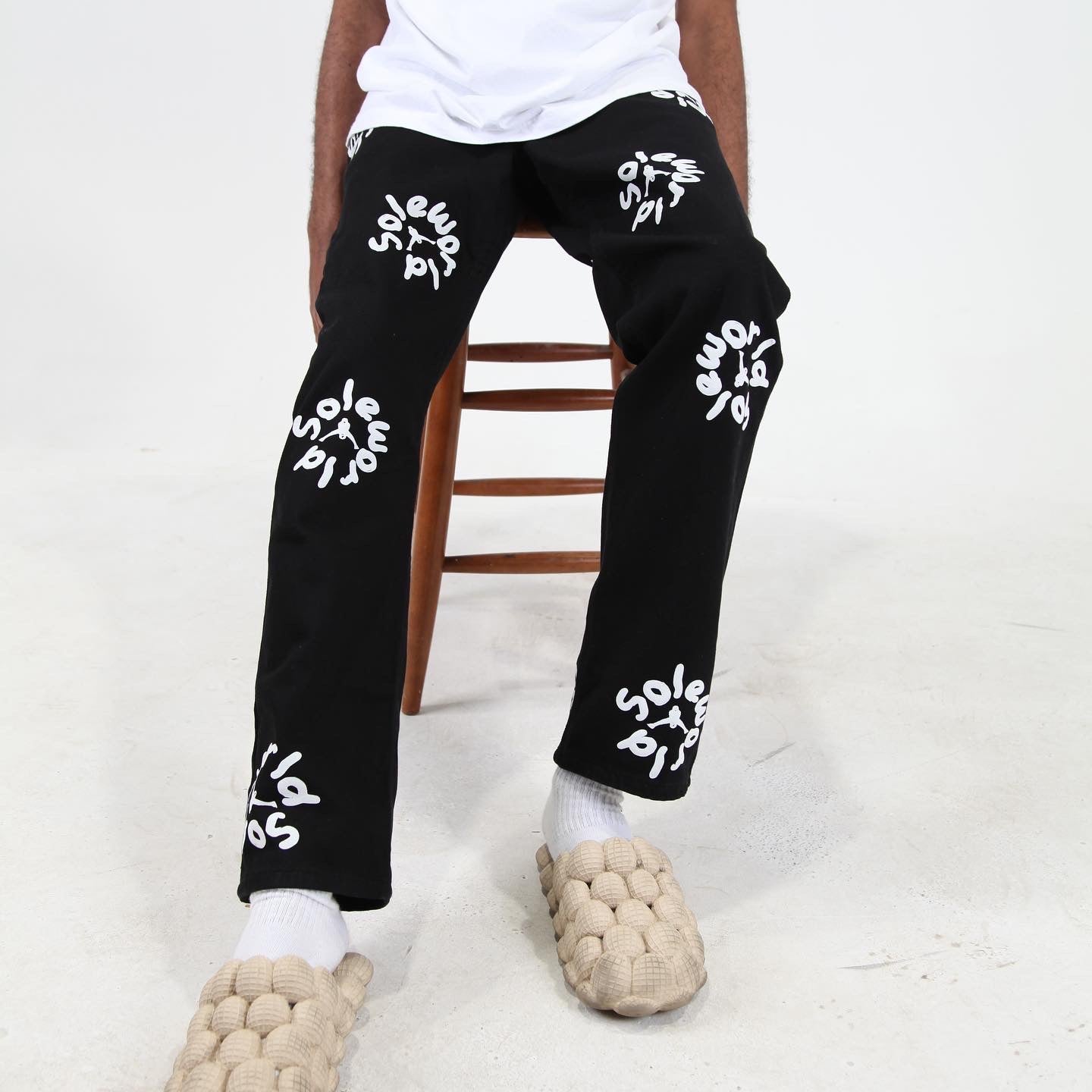 Sole World B&W Spot Jeans