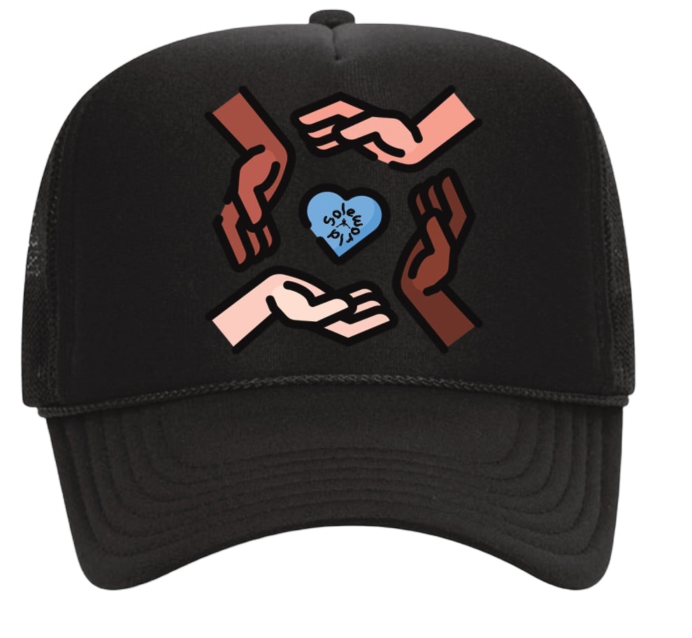 SW FOR THE COMMUNITY TRUCKER HAT BLACK
