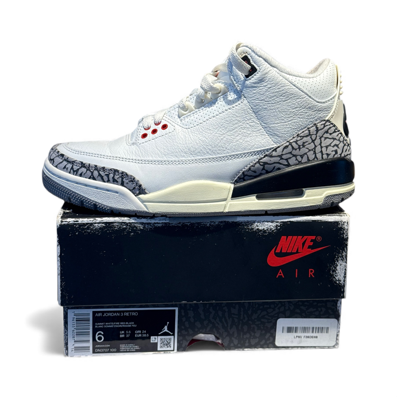 Jordan 3 White Cement Reimagined ￼