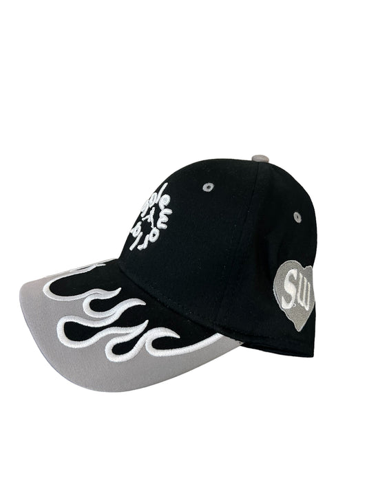 Limited Sole World Grey Flames Hat